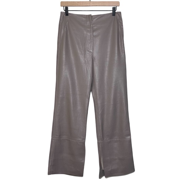 Nanushka Rhyan Vegan Leather Trouser in Clay - Picture 2 of 6